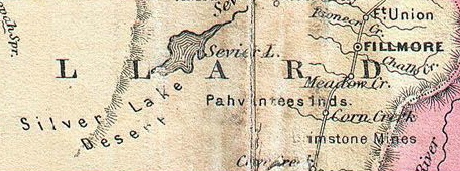 Silver Lake - prominently inscribed in the 1864 Johnson Map.
